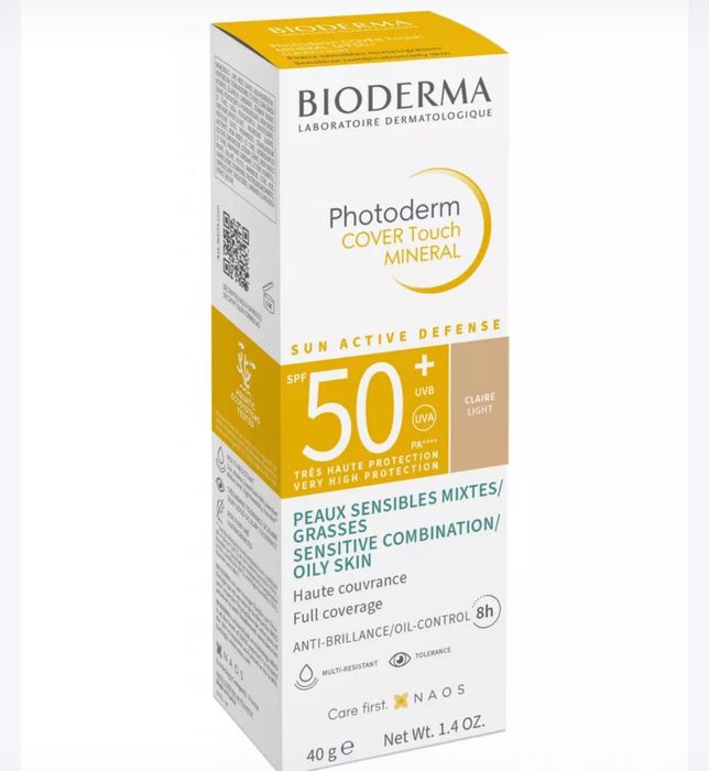 Солнцезащитный крем Bioderma Photoderm Cover Touch Mineral SPF50+