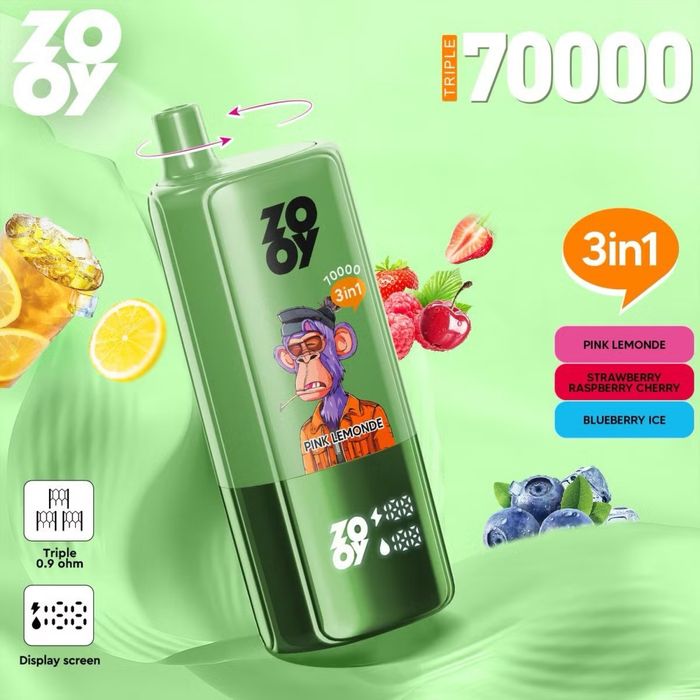 NEW Zooy 70000 Puffs 3 Arome – pret EN GROS 45 Ron