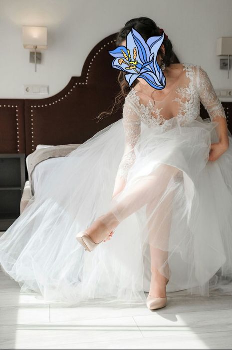 Продам свадебное платье. Размер 42-44.