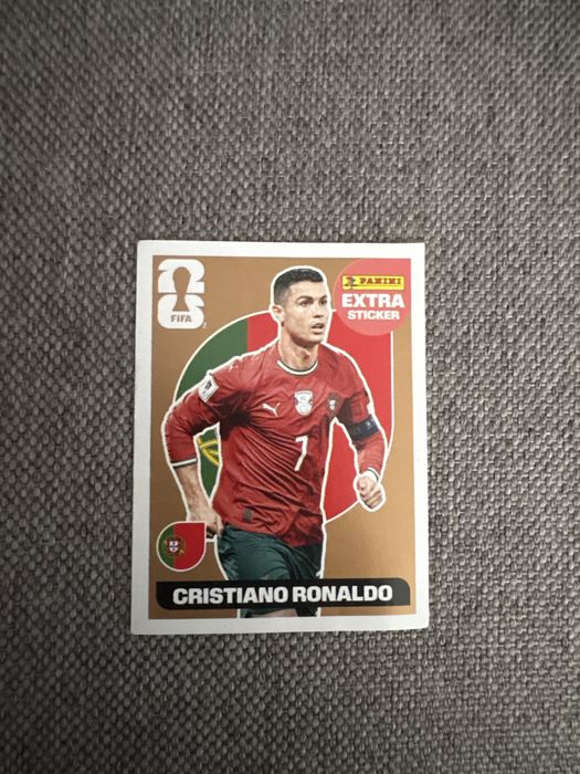 Бронзов екстра стикер на Кристиано Роналдо от колекцията Panini FIFA World Cup 2026