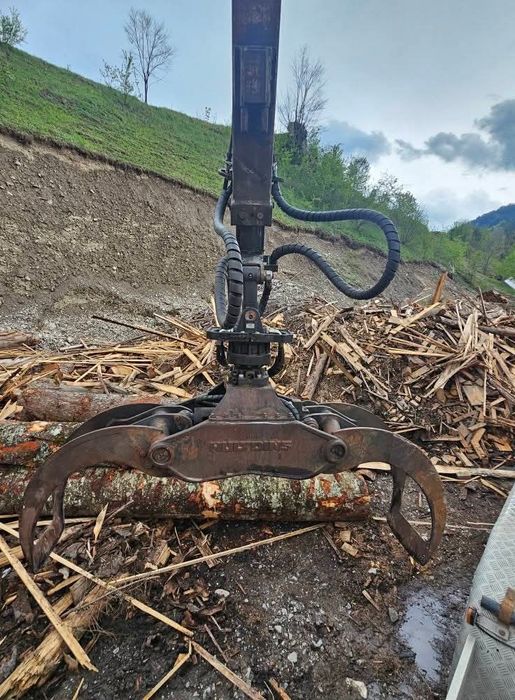 MAN Abroll cu macara forestieră Z, 6x4, 460CP, Container