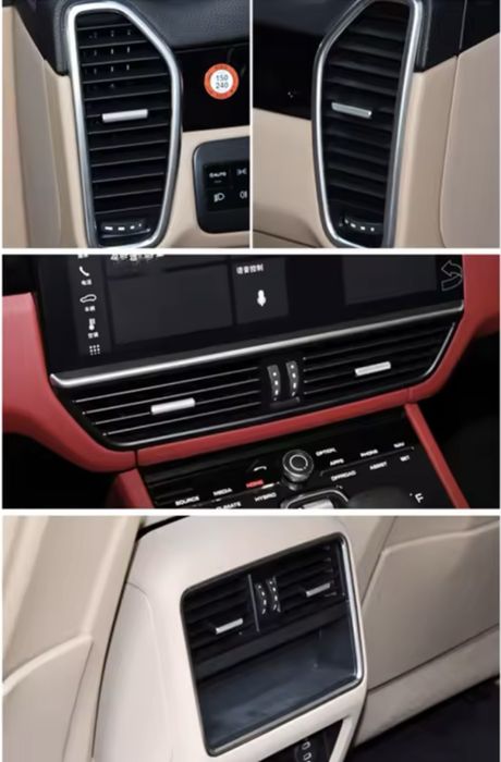 Хром лайстна  за палчета на въздухододи за Porsche Cayenne след 2018