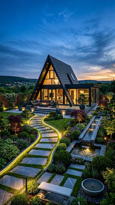 Строительство A-frame дома под ключ в Узбекистане
