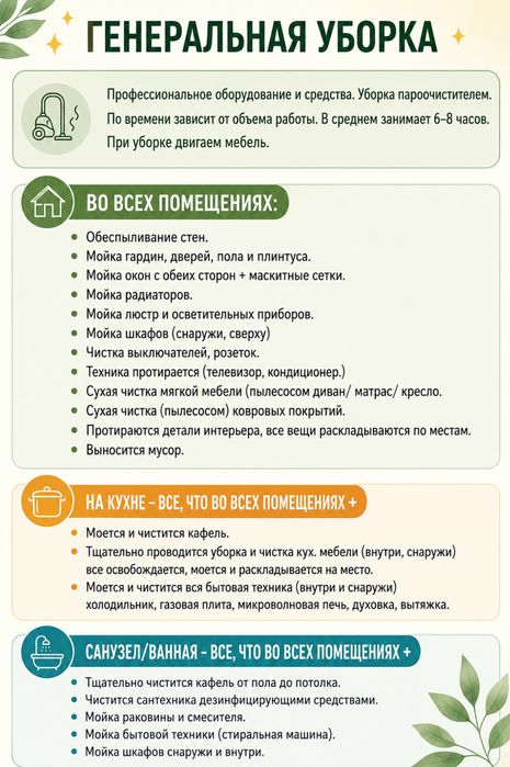 Уборка квартир 24/7