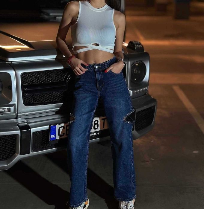 Продавам  летни дънки с капси