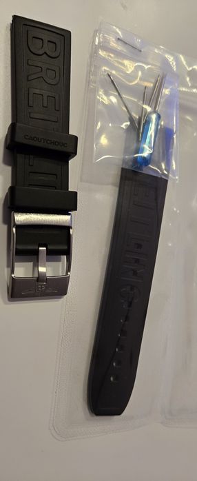 bratara silicon Breitling 22-20 negru