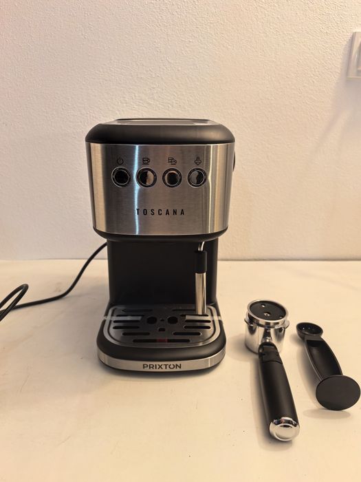Espresor Toscana Prixton NOU manual cafea macinata si capsule dispozitiv de spumare lapte ofer factura si garantie