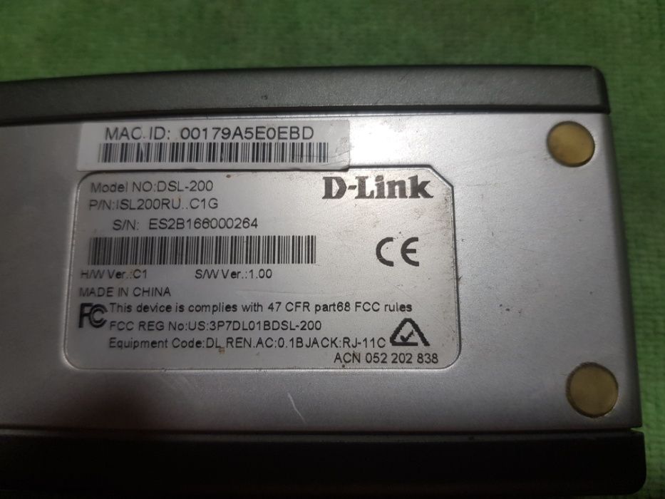 ADSL-модем D-Link DSL-200 (маршрутизатор).