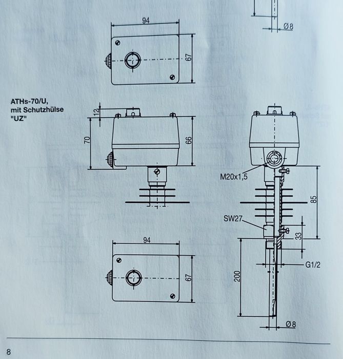 Termostat Jumo ATH-70