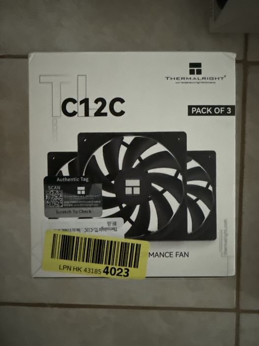 Pachet 3 buc-Ventilator Cooler carcasa PC ARGB PWM Thermalright