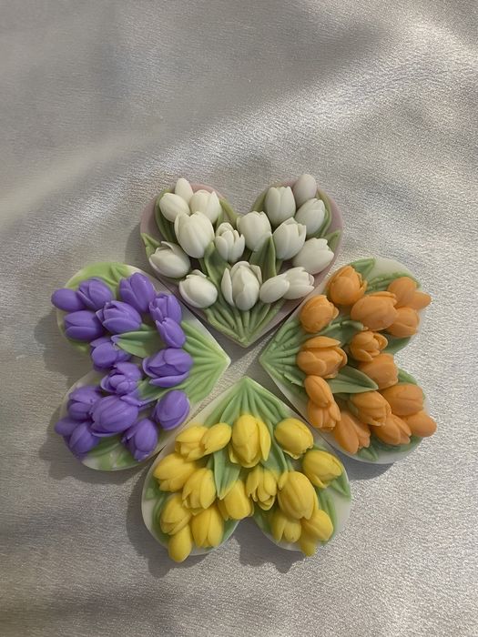 Martisoare/flori din ceara de soia