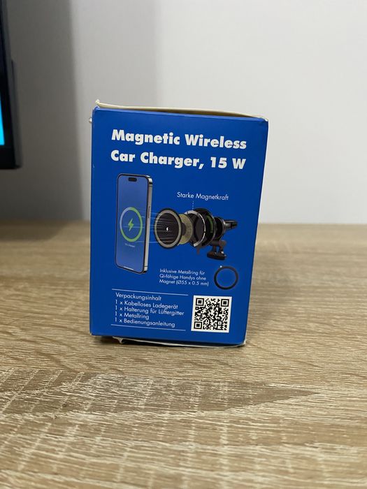 Încărcător auto wireless magnetic LogiLink
