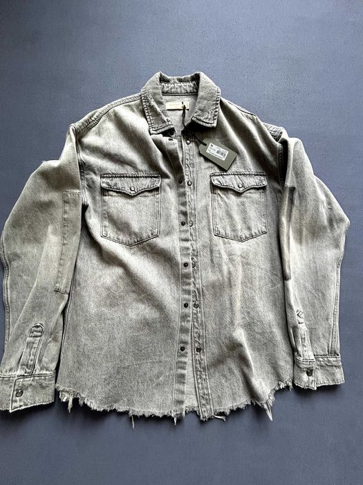 AllSaints Solara Denim Shirt - grey - XS/S (oversize)