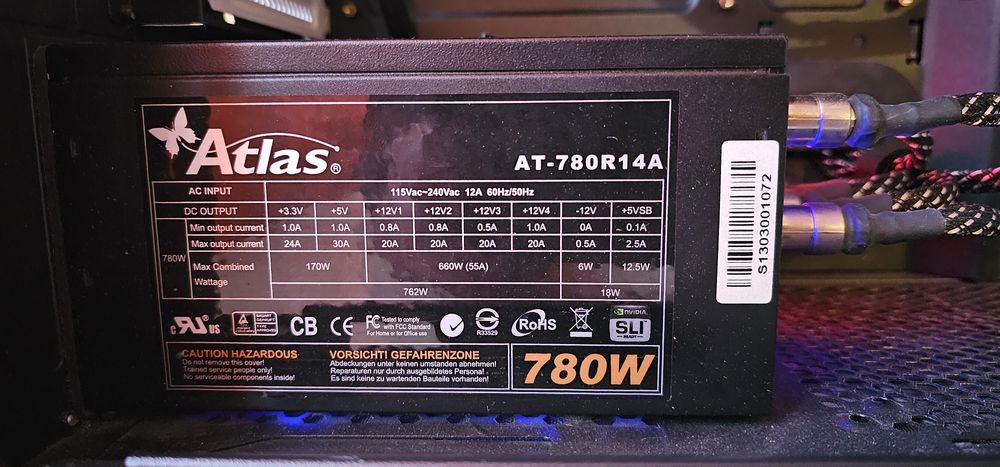 Sursa gaming Atlas putere 780W