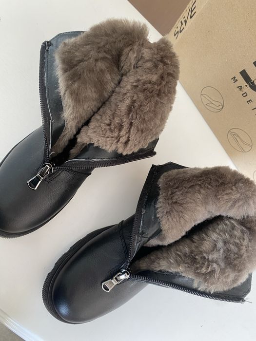 Сапоги кожаные мех 31р