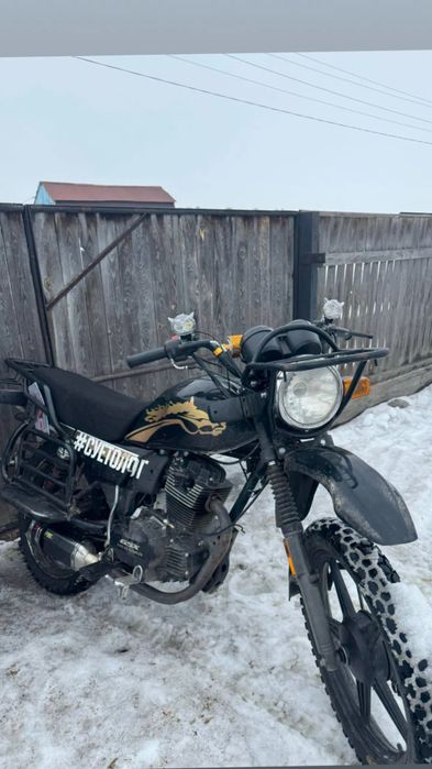 Мотоцикл на ходу