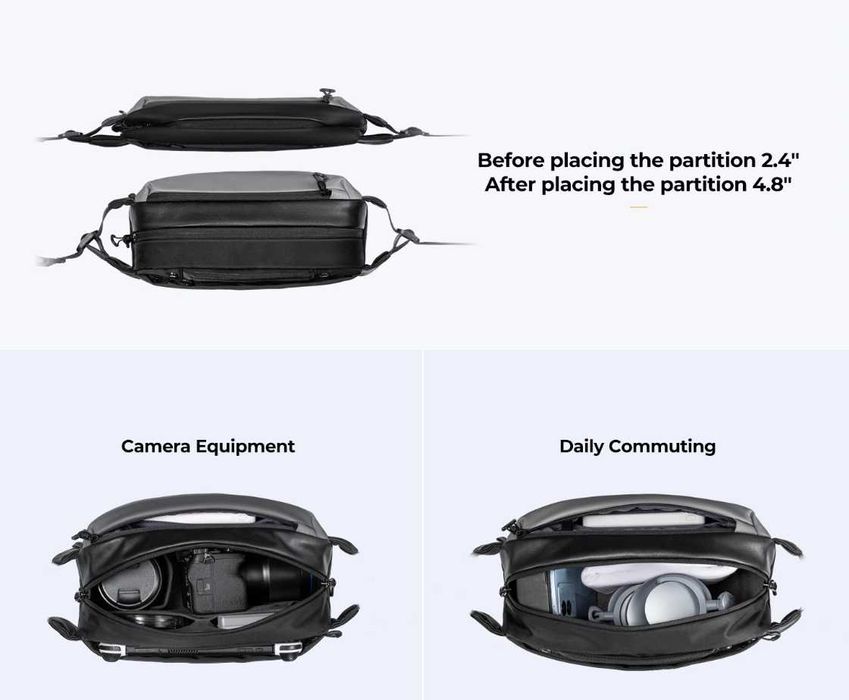 Чанта за фотоапарат  , обективи K&F , 10L / Canon , Sony и др