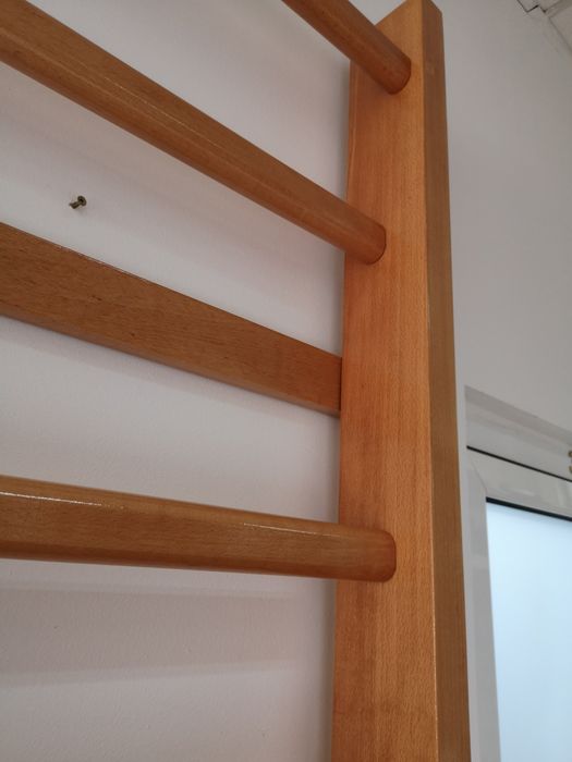 Spalier gimnastica 220/80 cm (10 trepte), lacuit