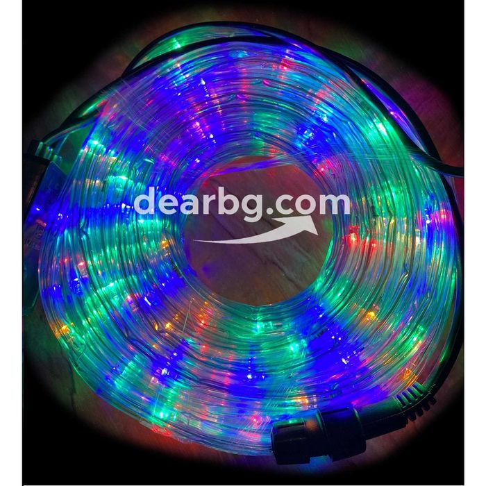 Светещ LED Маркуч - 10м Многоцветен