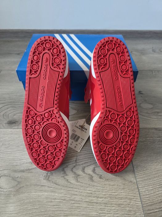Adidas Forum Low CL rosu 42 2/3 piele noi
