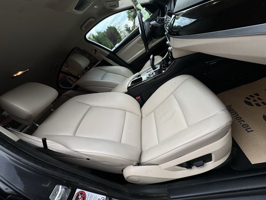 Bmw f10,x-drive,2013,Facelift,258 cp,piele,interior alb!