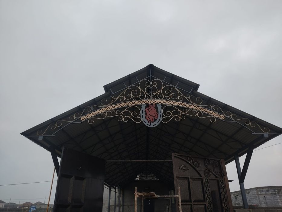 Навес арка перила