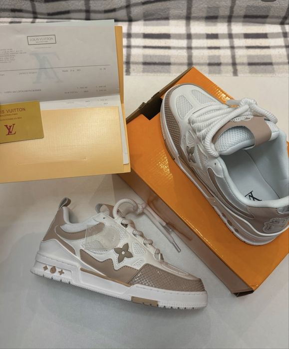 #STOC NOU# Adidasi Louis Vuitton Skate Crem