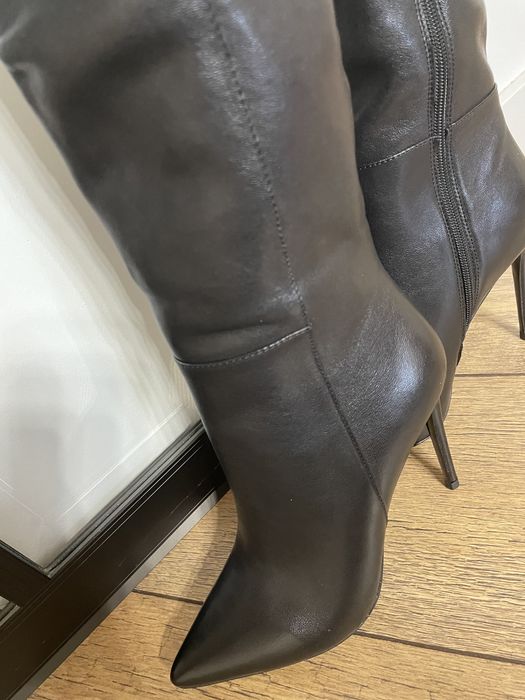 Кожанные сапоги