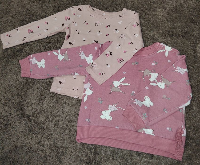 Lot bluzițe ( 4 bucăți) fetiță mărimea 86 H&m și Sinsay