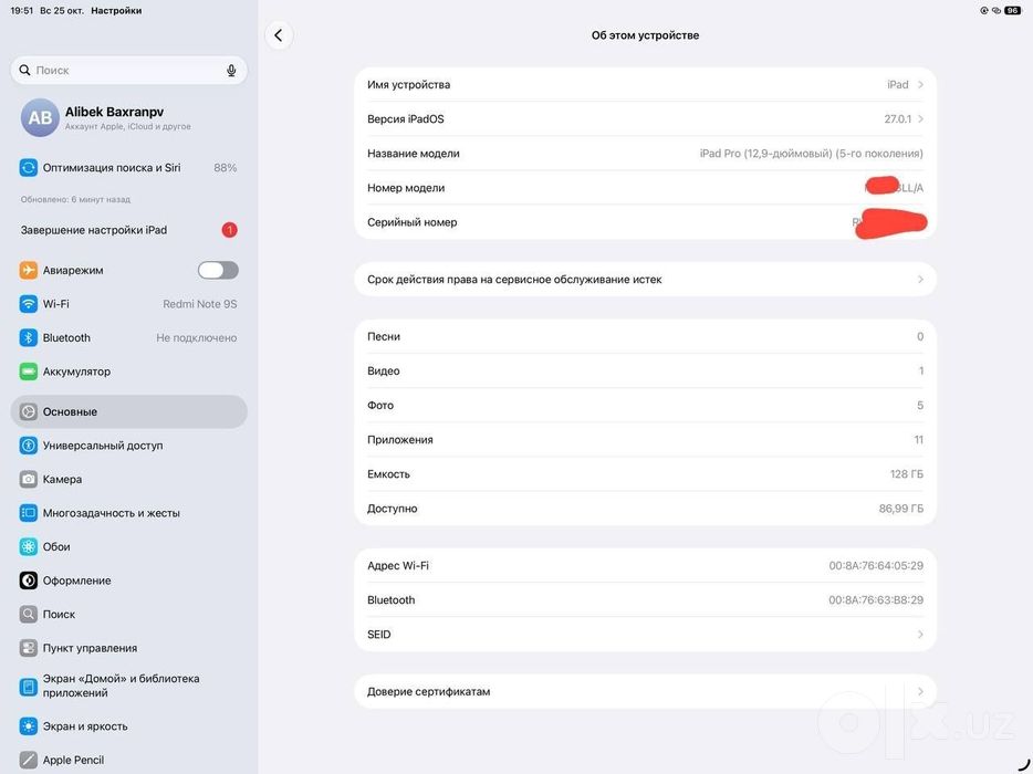 Ipad Pro M1  12.9