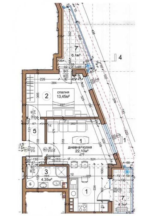 Двустаен,за продажба , ж.к. Левски
