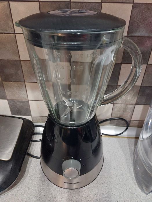 Blender Heinner HBL-550S, 550W, 1.5L, Negru/Argintiu (impecabil)