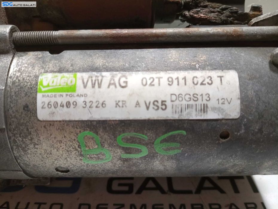 Electromotor cu 10 Dinti Seat Altea 1.6 B BGU 2004 - 2010 Cod 02T911023T [M5839]
