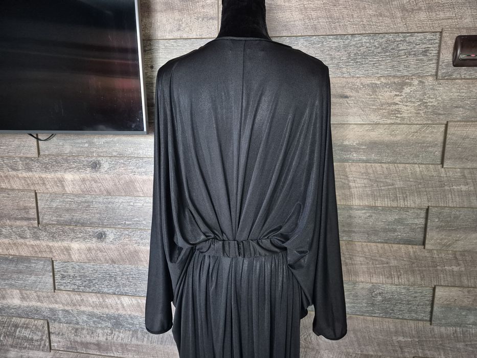 Rochie maxi elegantă NISSA, neagră, mărime 48