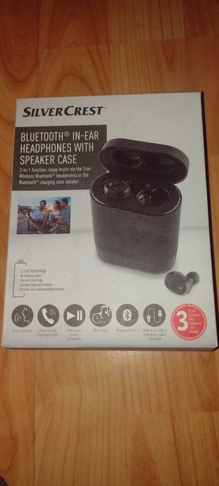 Căști Bluetooth Silvercrest 2 în 1 cu boxă