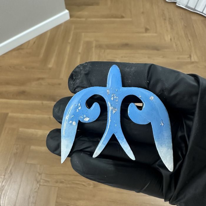 Этно брошь ручной работы