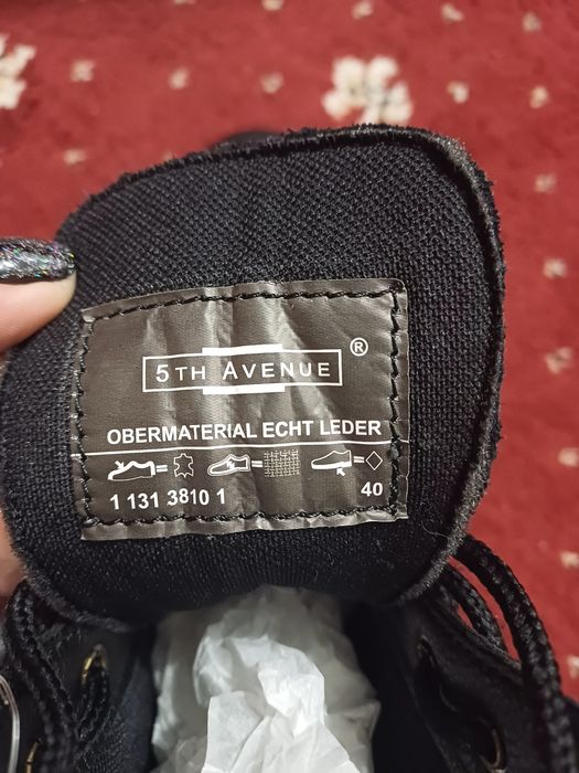 Дамски кубинки естествена кожа