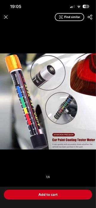 Тестер за дебелина на авто лакове/метал