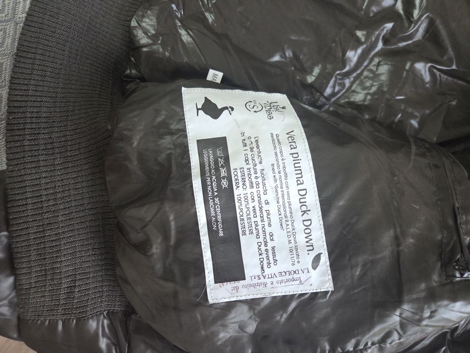 Geaca dama,puf rata si blana naturala