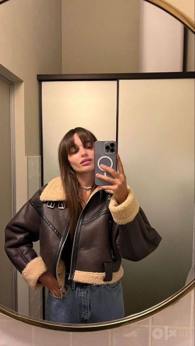 Дубленка ZARA размер L