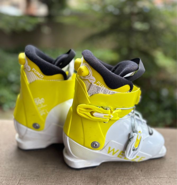 Echipament ski copii, clapari 29-32, skiuri 107, protectie spate.