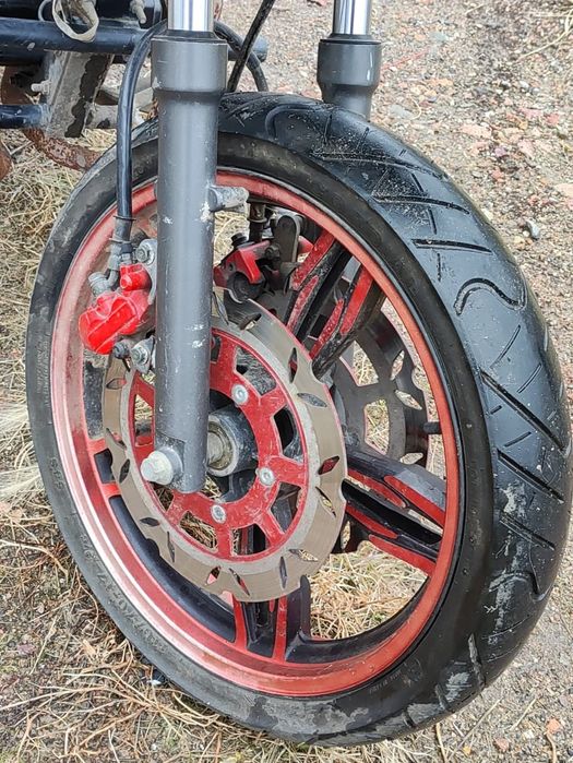 Мотоцикл   на ходу