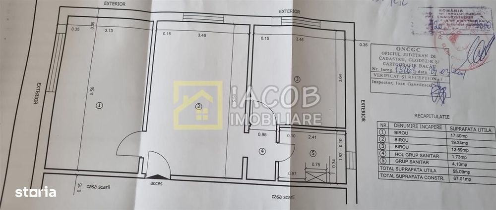 Spatiu birouri, partial mobilat, zona Ana Ipatescu - Bistrita Lac, str