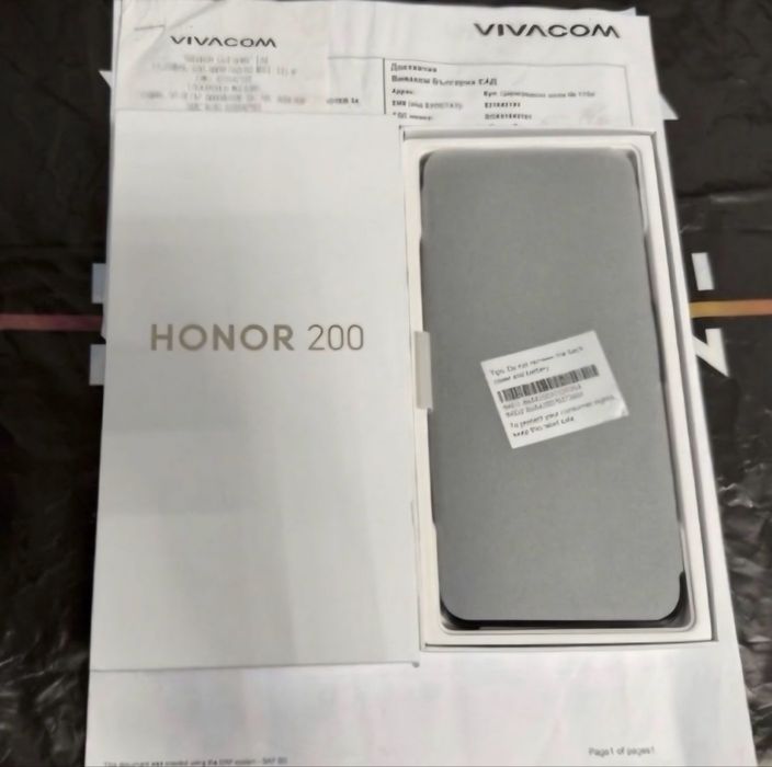 КАТО НОВ 512GB Honor 200 Vivacom Гаранция 2026 Black | Черен