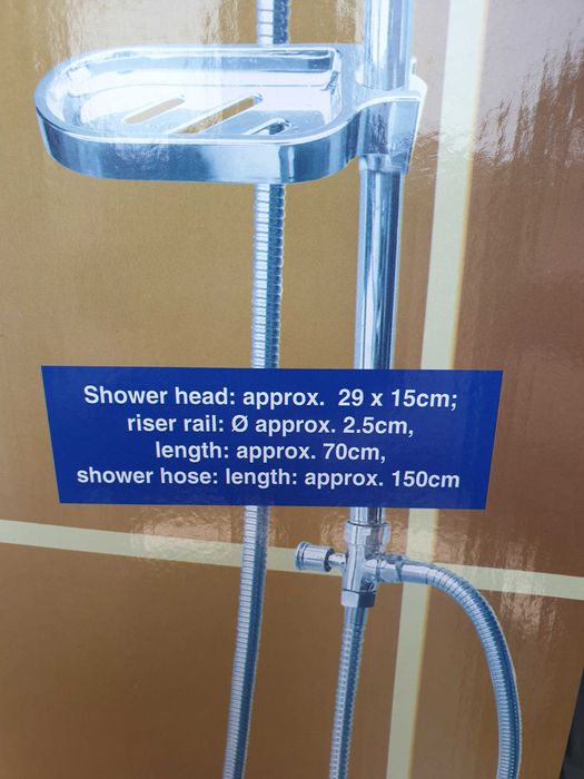 Намален от 110лв-Душ тръбна система БЕЗ СМЕСИТЕЛ. Душ пита+слушалка