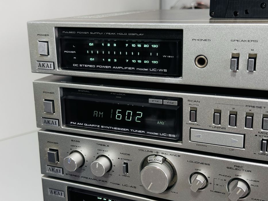 Linie midi de colecție AKAI UC-A5,4 corpuri,din metal,cap GX,ampli-pre