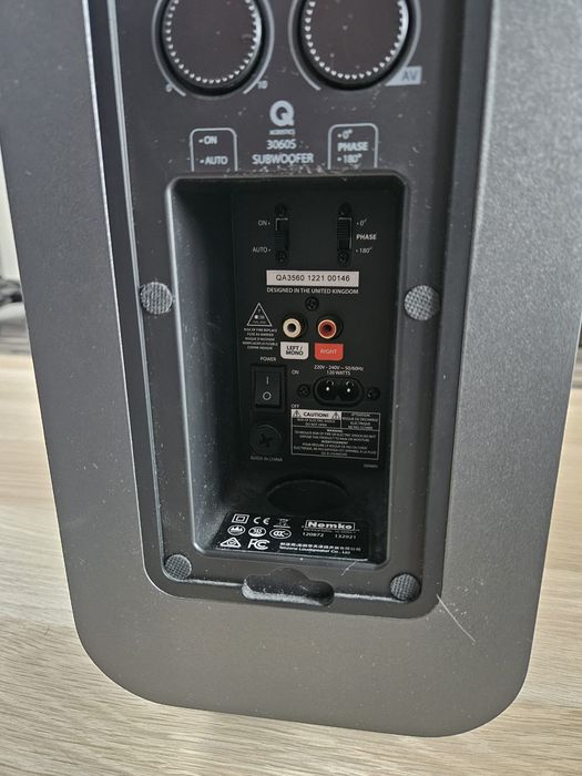 Subwoofer Q Acoustics 3060s Graphite Grey