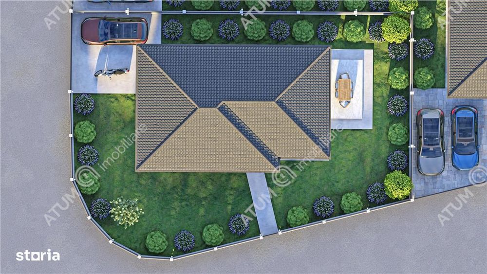 Casa individuala la cheie 4 camere decomandate si 340 mp teren