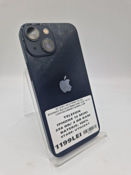 Iphone 13 Mini 256GB / 4GB RAM 100% Baterie Garantie #53347