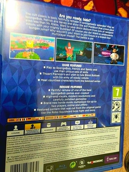 ps5/ps4 Spongebob Battle for Bikini Bottom